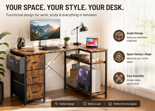 140cm corner desk with - corner,