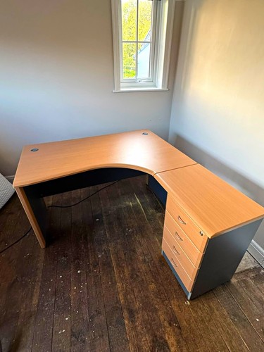 Shaped corner computer desk - corner,