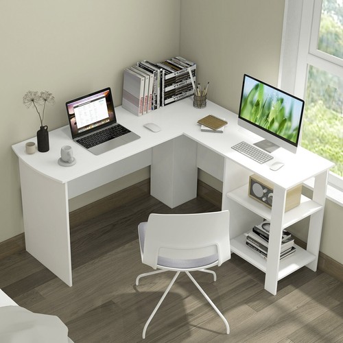 Shaped corner computer desk - corner,