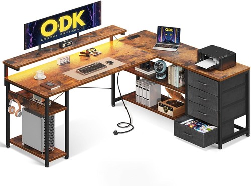 Odk shaped corner desk - l,