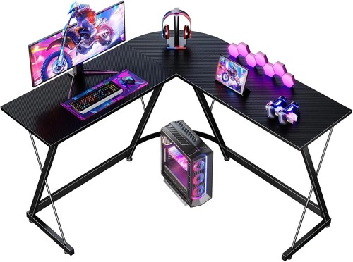 Shaped gaming desk corner - shaped,