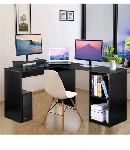 Computer corner desk monitor - computer,
