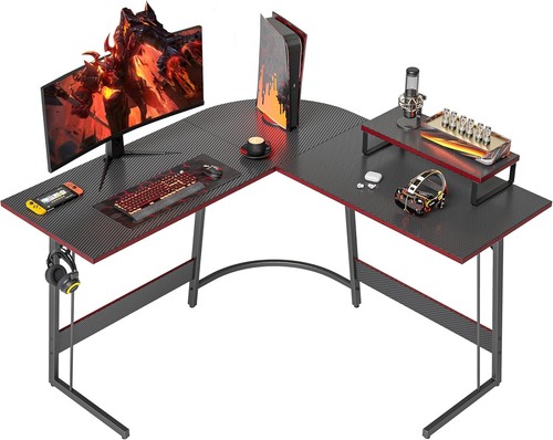 Shaped gaming desk 120cm - desk,