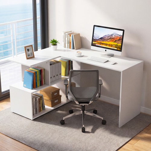 Shaped computer corner desk - corner,