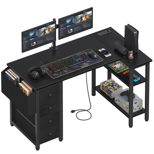 Shaped gaming desk - l,
