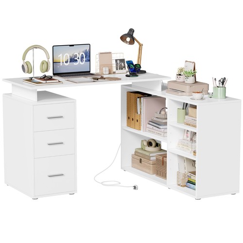 131cm shaped corner desk - l-shaped,