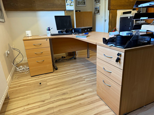 Two shaped corner office - two,
