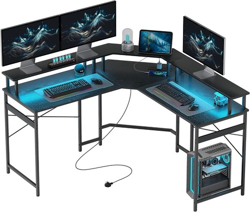 Homcom shaped desk - desk, corner