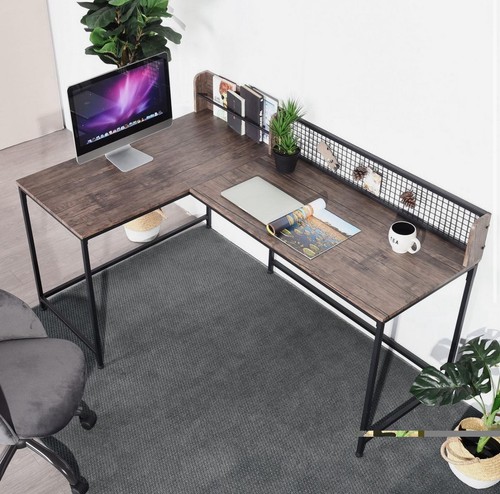 Shaped corner computer desk - shaped,