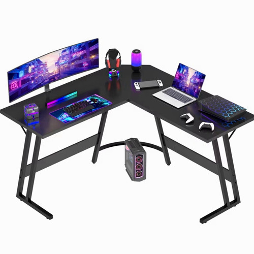 Shaped gaming desk corner - l-shaped,
