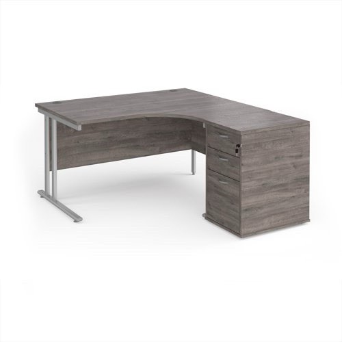 Grey shaped corner - grey,