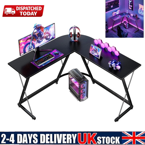 Shaped gaming desk corner - shaped, pc