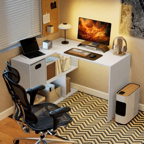 Shaped computer desk 110 - l,