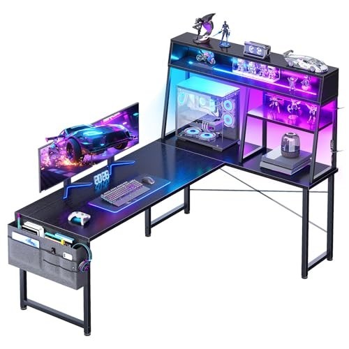 Shaped gaming desk - gaming,