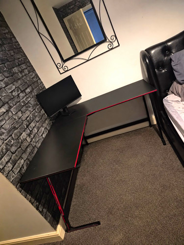 Gamers desk black - gamers,