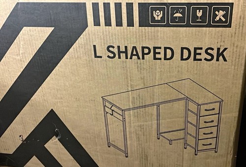 Shaped corner desk white - l-shaped,