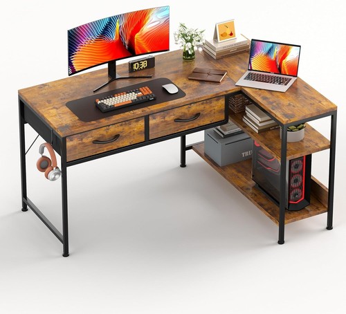 Shaped computer desk - l, with