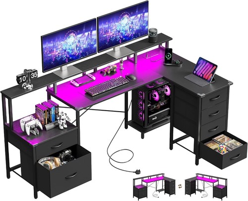 Ironck shaped gaming desk - ironck,