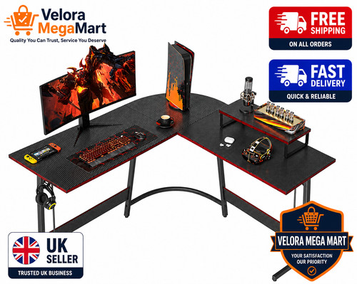 Shaped gaming desk 120cm - shaped,