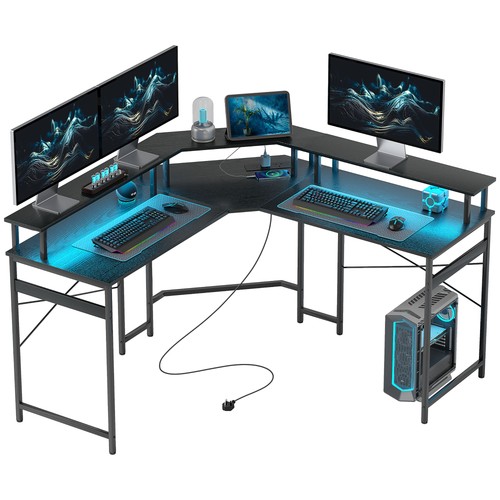Homcom shaped desk - l, corner