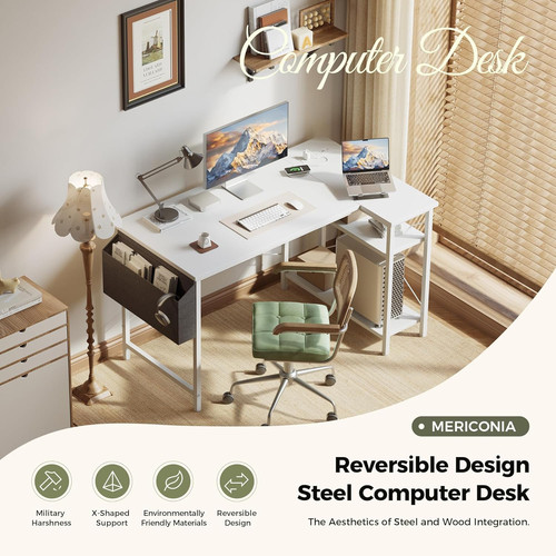 Mericonia small shaped desk - mericonia, l