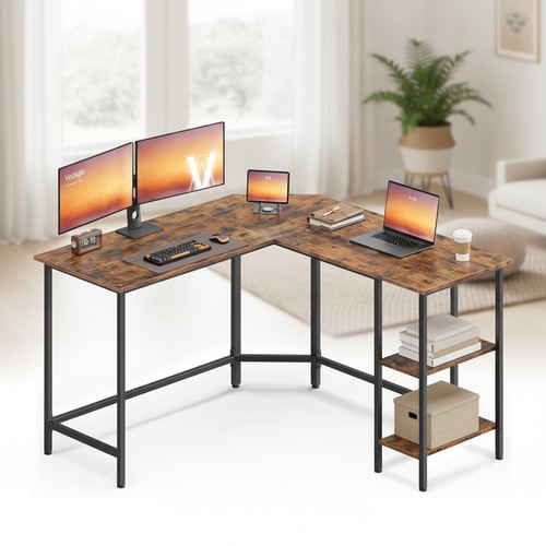 Vasagle shaped corner desk - l-shaped,