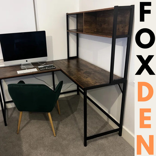 Large industrial corner desk - industrial, &
