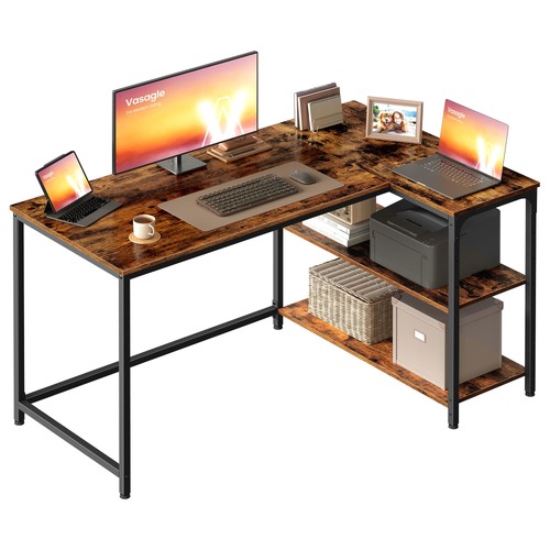 Shaped computer desk - computer,