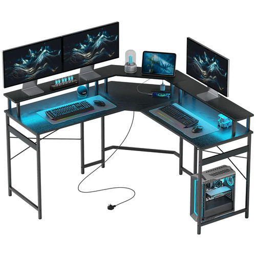 Homcom shaped desk with - homcom,