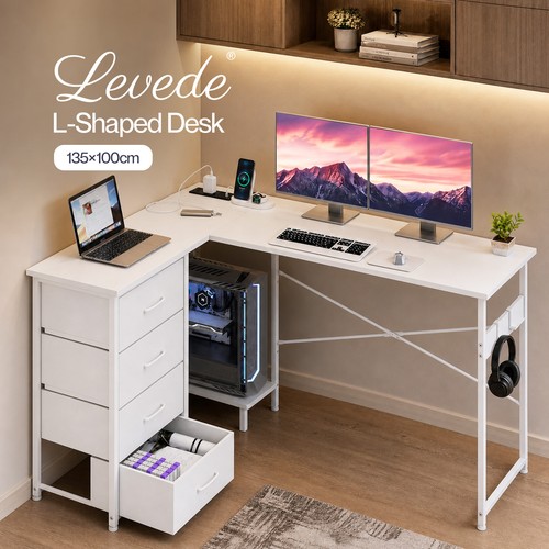 Levede corner desk shaped - levede,