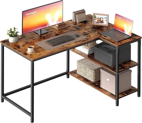 Vasagle shaped corner desk - shaped,